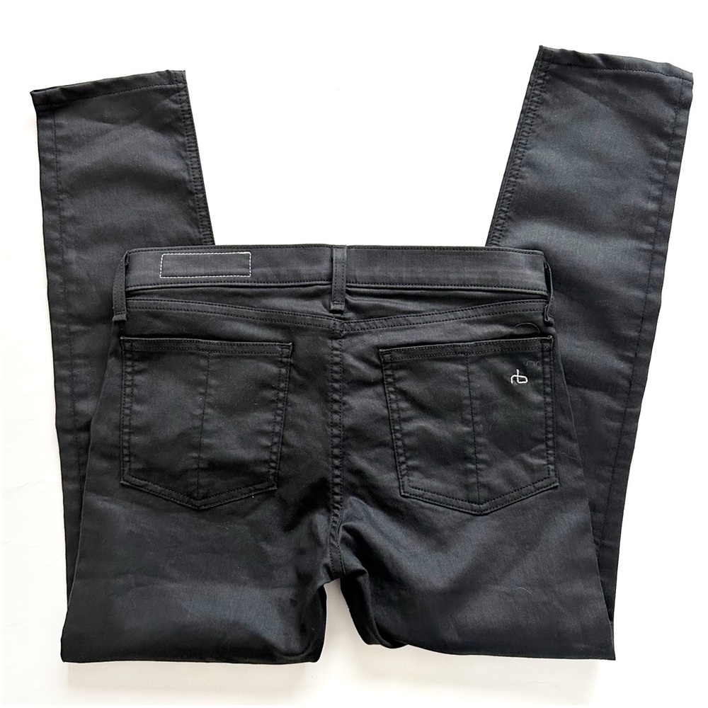 RAG & BONE shoreditch Size 28 Women's Cotton Blend Black coated Denim Jeans - Picture 7 of 11